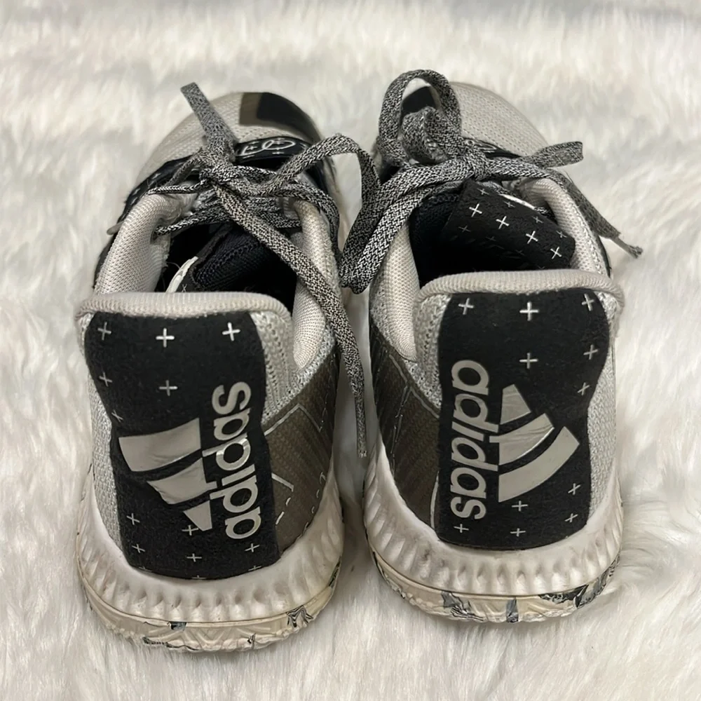 Adidas Harden Volume 3 Supernova Sneakers Kids Gray Black Size 3 1/2